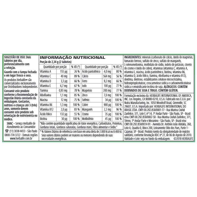 Multivitaminas e Minerais 90 Tabletes - Imagem 2