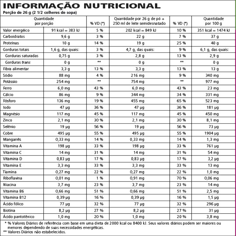 Shake Paçoca 550 g - Imagem 4