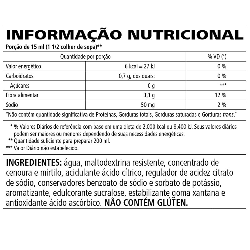 Fiber Concentrate Uva 450 mL - Imagem 2